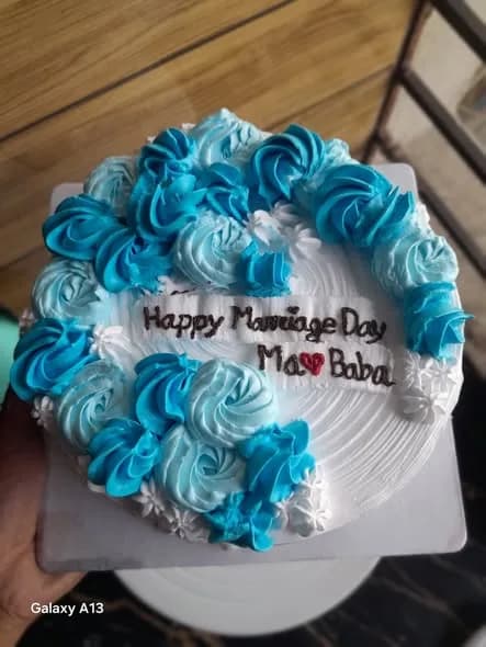 ভ্যানিলা স্পঞ্জ কেক – ব্লু হোয়াইট রোজেট ম্যারেজ ডে 4
