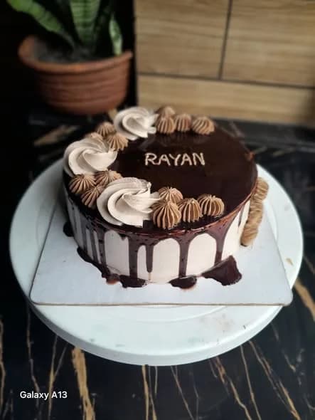 চকলেট কেক – গানাশ টপ মোকা রোজেট 2