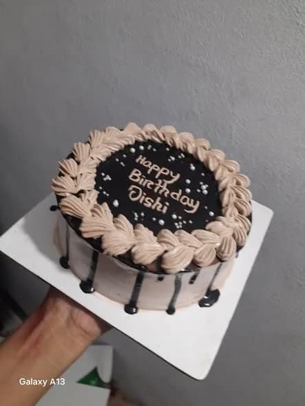 চকলেট স্পঞ্জ কেক – গানাশ ও মোকা শেল বর্ডার 2