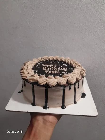 চকলেট স্পঞ্জ কেক – গানাশ ও মোকা শেল বর্ডার 3