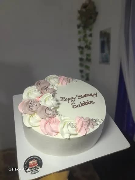 ভ্যানিলা স্পঞ্জ কেক – মভ হোয়াইট রোজেট ক্রিসেন্ট 4