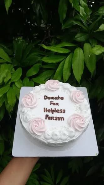 ভ্যানিলা স্পঞ্জ কেক – পেল পিংক রোজেট ও হোয়াইট শেল 3