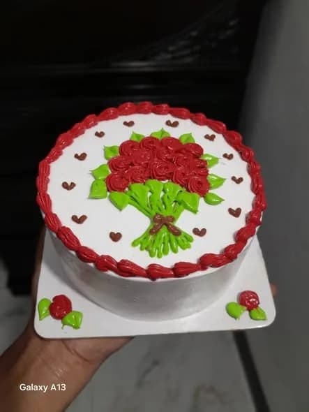 ভ্যানিলা স্পঞ্জ কেক – রেড রোজ বুকে
