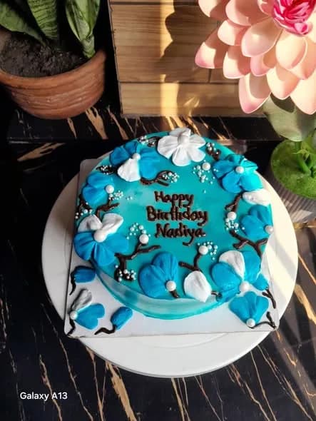 রসমালাই কেক – ব্লু অর্কিড 3