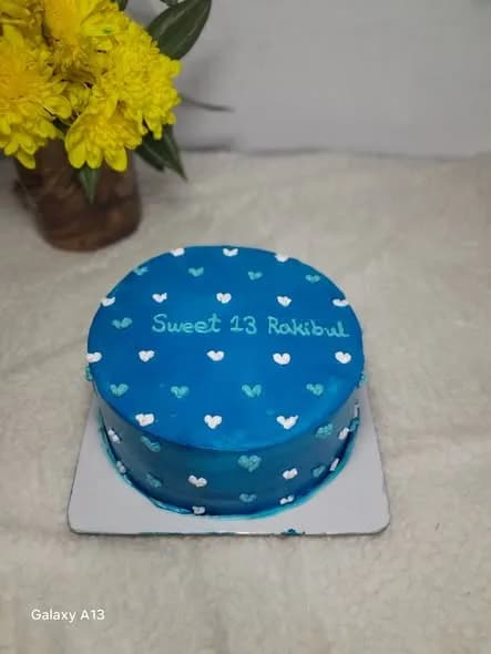 ভ্যানিলা স্পঞ্জ কেক – রয়্যাল ব্লু মিনি হার্ট 3