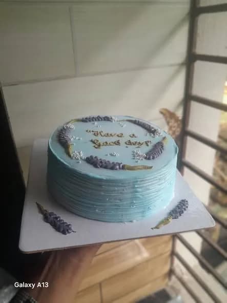 ভ্যানিলা স্পঞ্জ কেক – স্কাই ব্লু ল্যাভেন্ডার স্প্রিগ 2