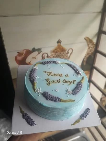 ভ্যানিলা স্পঞ্জ কেক – স্কাই ব্লু ল্যাভেন্ডার স্প্রিগ 3