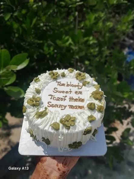 ভ্যানিলা স্পঞ্জ কেক – অলিভ গ্রিন পেটাল 4