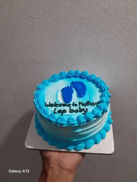 ভ্যানিলা স্পঞ্জ কেক – ব্লু বেবি ফুটপ্রিন্ট 3