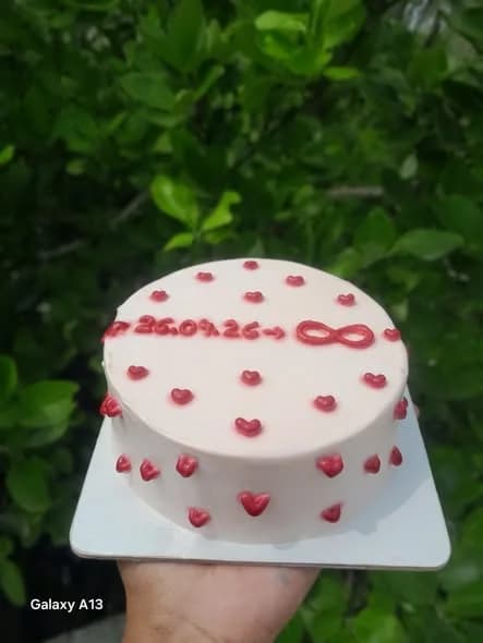 ভ্যানিলা স্পঞ্জ কেক – রেড হার্ট মিনি 3