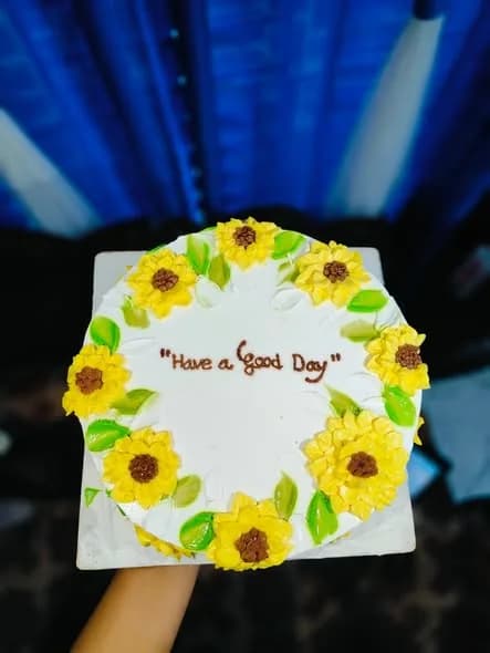 ভ্যানিলা স্পঞ্জ কেক – ইয়েলো সানফ্লাওয়ার রিং 2