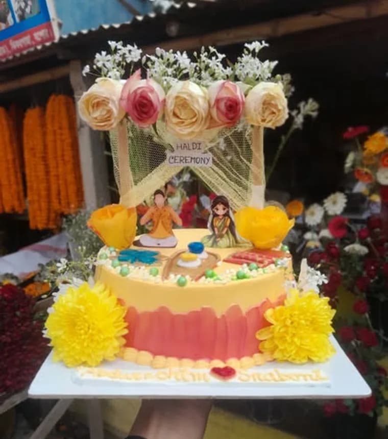 বিয়ের কেক ডিজাইন — গায়ে হলুদ ও বিবাহবার্ষিকীর কেকের সম্পূর্ণ গাইড