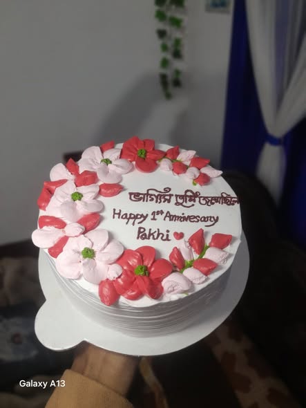 ফুল দেওয়া কেকের দাম